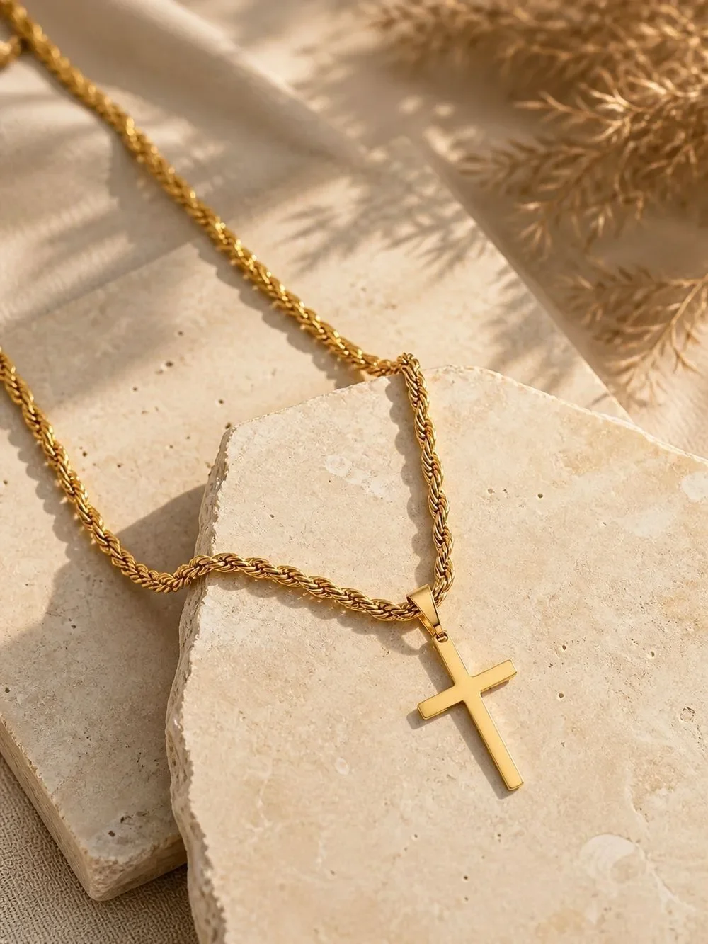 Classic Gold Cross Necklace